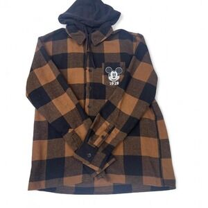Disney brown flannel shirt